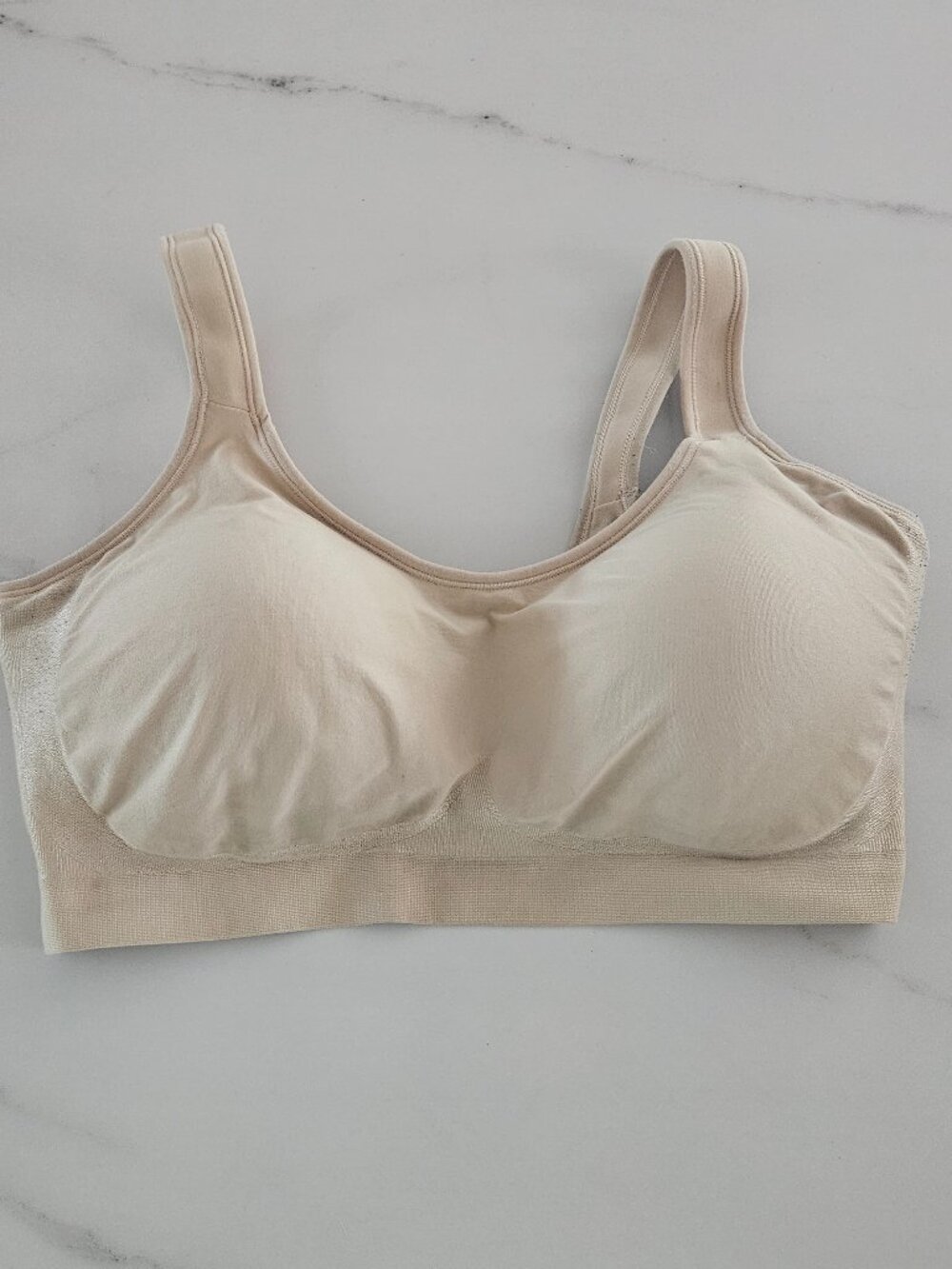 Body & Bra 2XL Nude Wireless Seamless Comfort Bra Lightly Padded